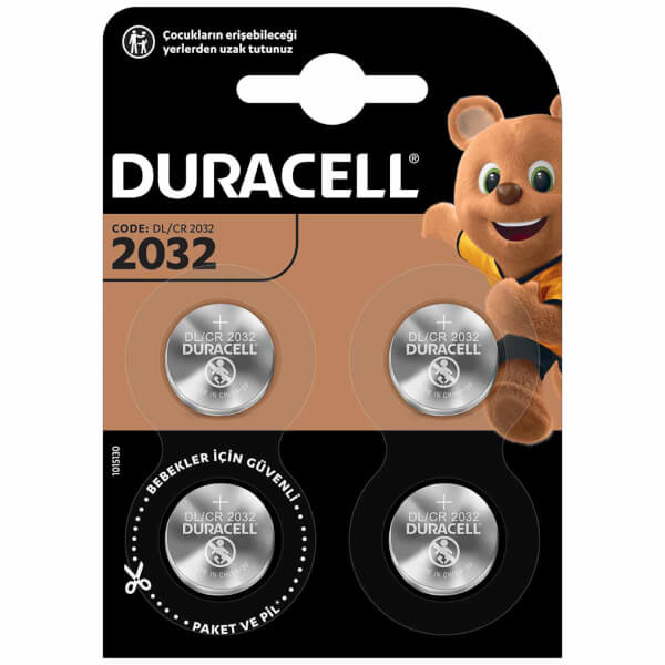 Кнопочная батарейка Duracell 2032 4 шт