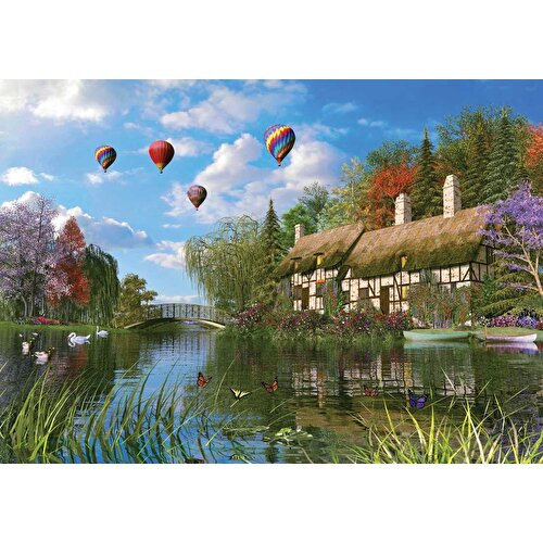 Ks Puzzle 1000 Pieces Old River Cottage