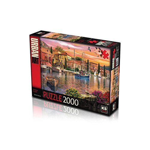 Ks Puzzle 2000 Pieces Harbour Sunset