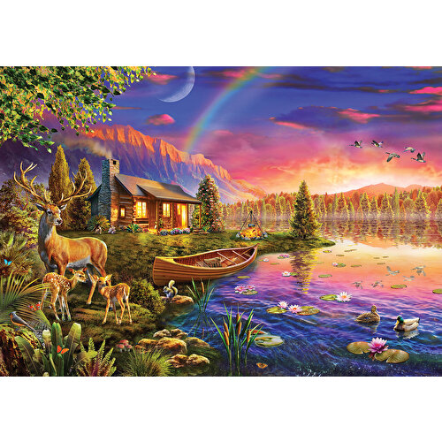 Ks Puzzle 500 деталей Хижина на берегу озера