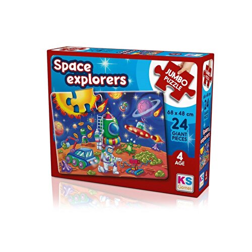 Ks Puzzle Space Explorers Jumbo Boy Puzzle 24 Parça