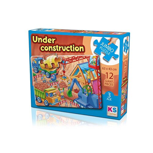 Ks Puzzle Under Construction Jumbo Boy Puzzle 12 Parça