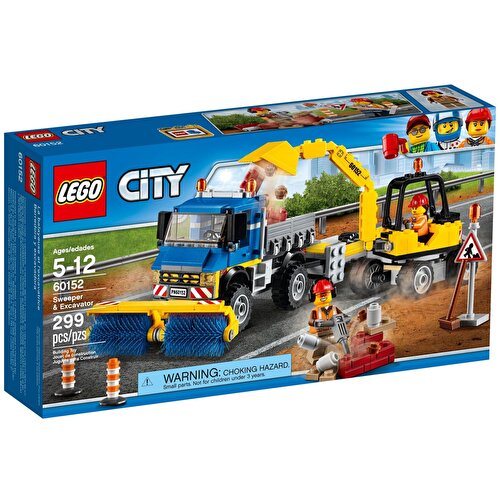 LEGO® City Подметальная машина и экскаватор