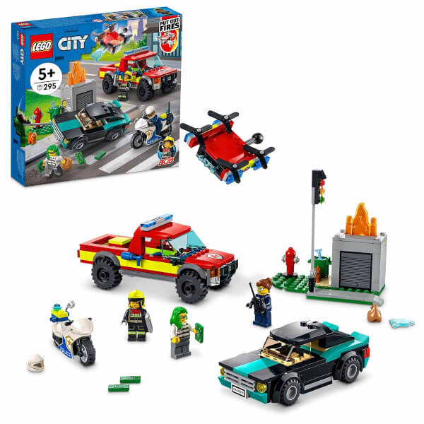 LEGO City Пожарная бригада Спасательная операция и полицейская погоня 60319