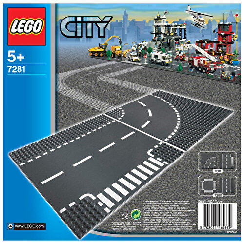 LEGO City T-Junction Curves 7281