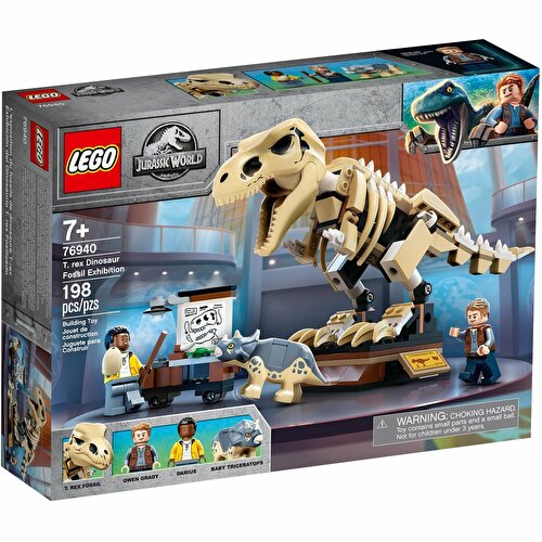 LEGO Jurassic World T. rex Выставка ископаемых динозавров 76940