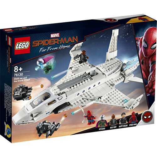 LEGO® Marvel Super Heroes Реактивный самолет Старка и атака дронов 76130