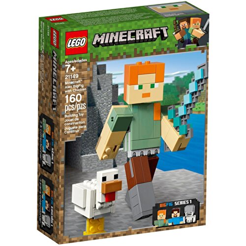 LEGO® Minecraft™ BigFig Alex 21149 с курицей