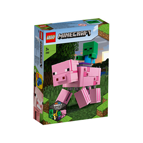 LEGO Minecraft BigFig Свинья и малыш-зомби 21157