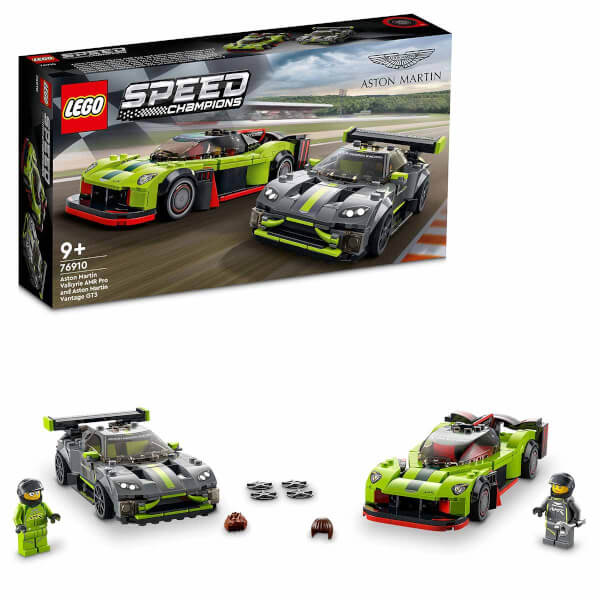 LEGO Speed Champions Aston Martin Valkyrie AMR Pro и Aston Martin Vantage GT3 76910