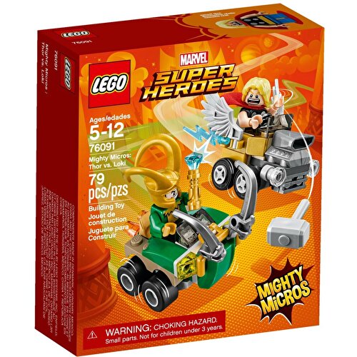 LEGO® Super Heroes Mighty Micros: Тор против Локи 76091