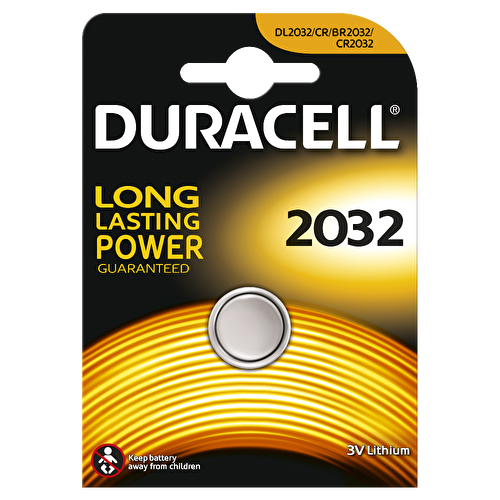 Литиевая кнопочная батарейка Duracell 2032