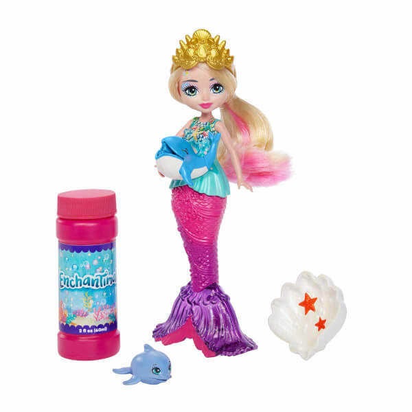 Majestic Enchantimals Ocean Kingdom Bubble Making Mermaid Atlantia Doll HFT24