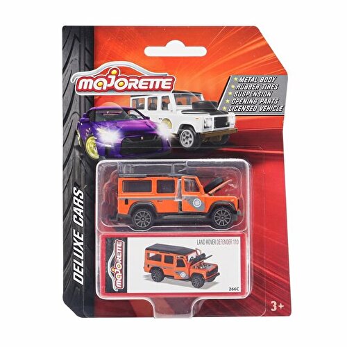 Majorette Deluxe Cars Land Rover Defender 110 Orange 266C