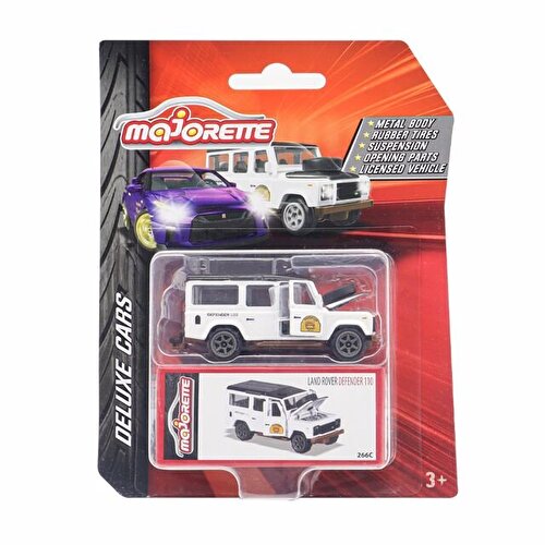 Majorette Deluxe Cars Land Rover Defender 110 White 266C