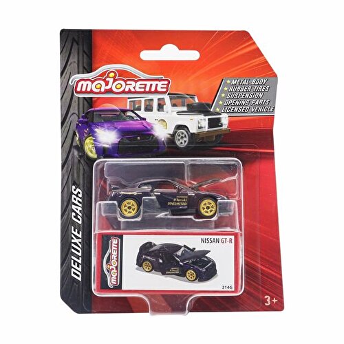 Majorette Deluxe Cars Nissan GT-R Purple 214G