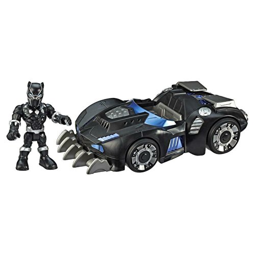 Marvel Super Hero Adventures Mega Mini Figure and Vehicle Black Panther E6256