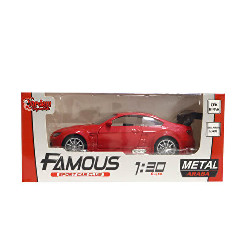 Масштаб 1:30 Diecast Pull-Drop Red Sports Car