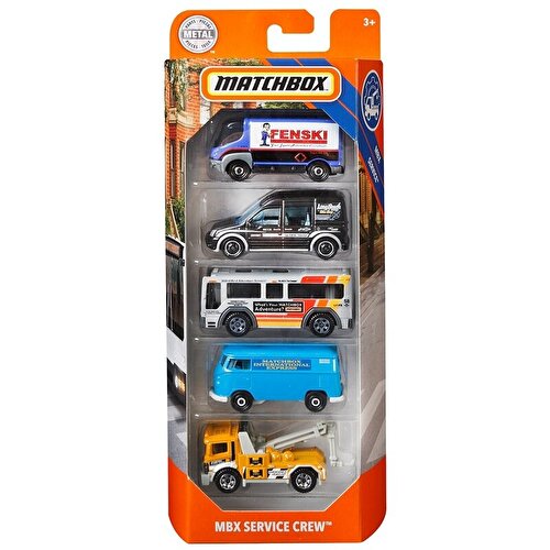 Matchbox Five Car Set MBX Service Crew GBJ69