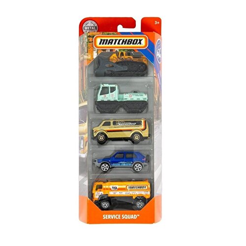 Matchbox Five Car Set Service Squad GBJ71