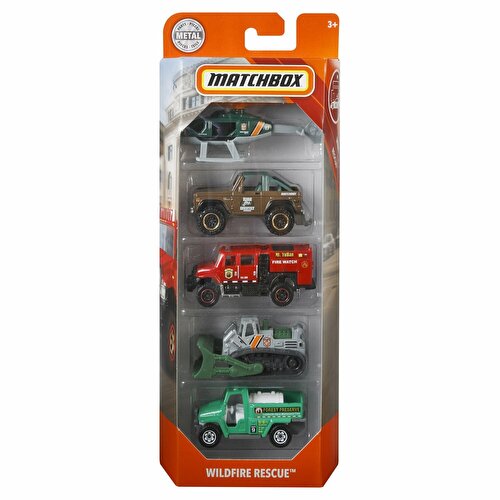 Matchbox Five Car Set Wildfire Rescue FMV36