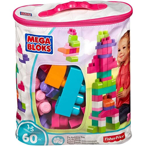 Mega Bloks 60 мешков для блоков розовый DCH54