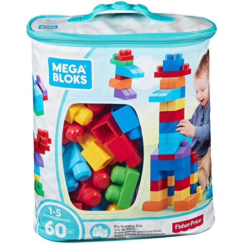 Mega Bloks 60 мешков для блоков синий DCH55