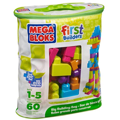 Mega Bloks First Builders 60' Мешки для блоков (зеленый)