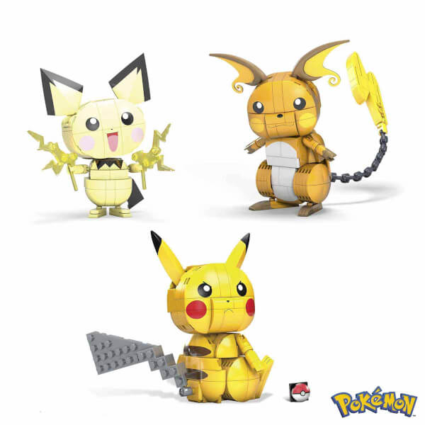 MEGA Pokemon Pikachu Transformation 3-pack