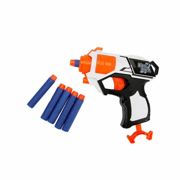 Метательный пистолет Zapp 6 Bullet Sponge Dart 14 см