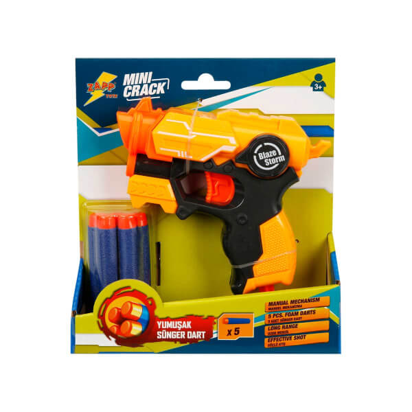 Метательный пистолет Zapp Mini Sponge Dart желтый