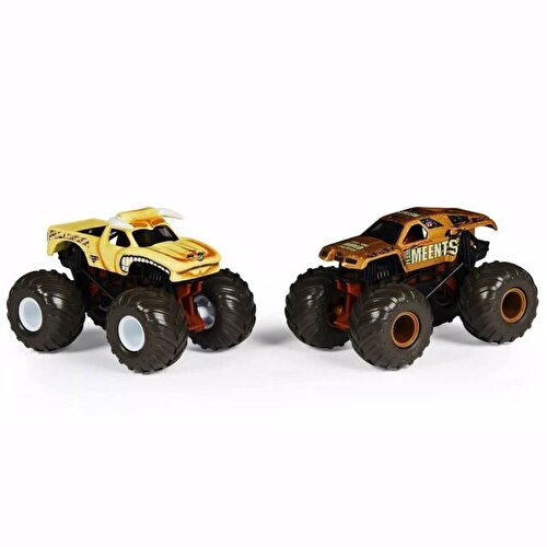 Monster Jam Dirty To Clean 1:64 İkili Araba Seti Bulldozer Team Meents