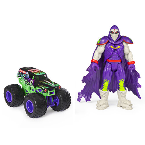 Монстр-трак Monster Jam в масштабе 1:64 и могильщик Грим