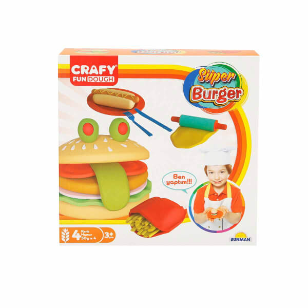 Набор игрового теста Crafy Super Burger 200 гр. 12 шт.