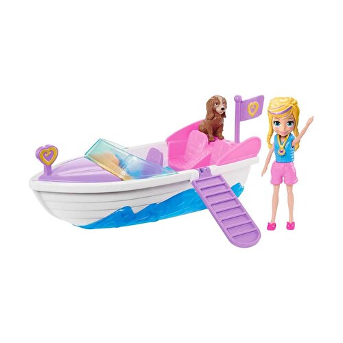 Набор Polly Pocket и Cars Пиратское приключение Скоростной катер GDM09