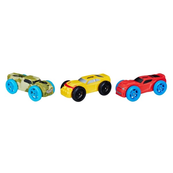 Nerf Nitro Car 3-Pack C0774 - зеленый-желтый-красный