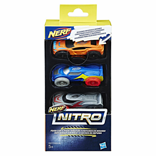 Nerf Nitro Soft Car 3 Pack C0777