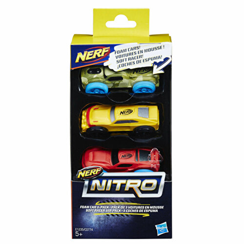 Nerf Nitro Soft Car 3 Pack E1235