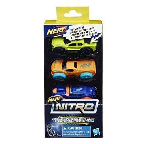 Nerf Nitro Soft Car 3 Pack E1237