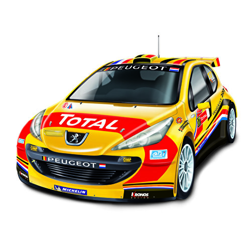 Nikko Пульт дистанционного управления 1/14 Peugeot 207 IRC Kronos Бельгия