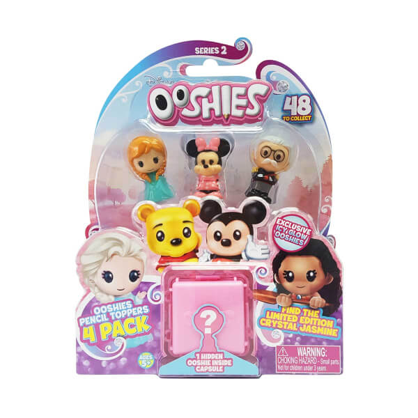 Ooshies Disney Mini Figure 4 Pack - Anna - Mickey - Hans