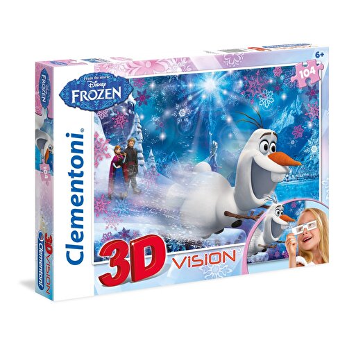 Пазл Clementoni 3D Frozen Puzzle из 104 деталей