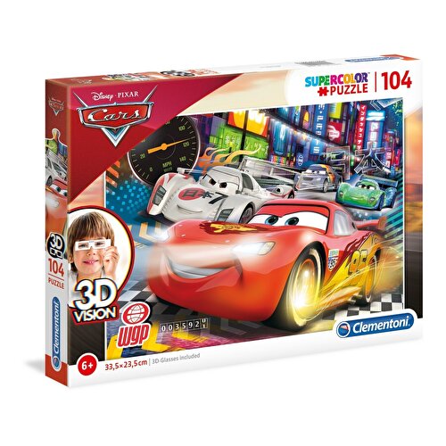 Пазл Clementoni Pixar Cars 2 3D 104 детали