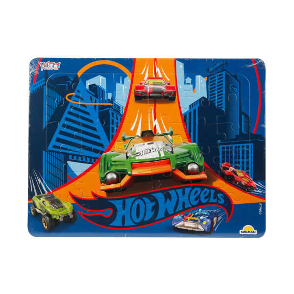 Пазл из 36 частей : Hot Wheels Cars Blue