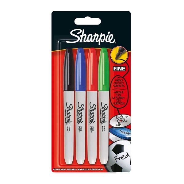 Перманентный маркер Sharpie Fine Kalem 3+1 Standard Renkler