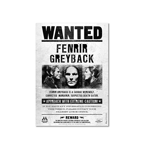 Плакат Wizarding World Harry Potter - Wanted. Фенрир Грейбек