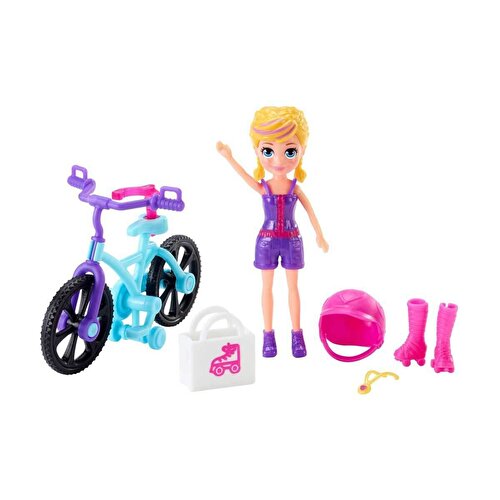 Polly Pocket и ее велосипед Игровые наборы Велосипедные покупки GFP94