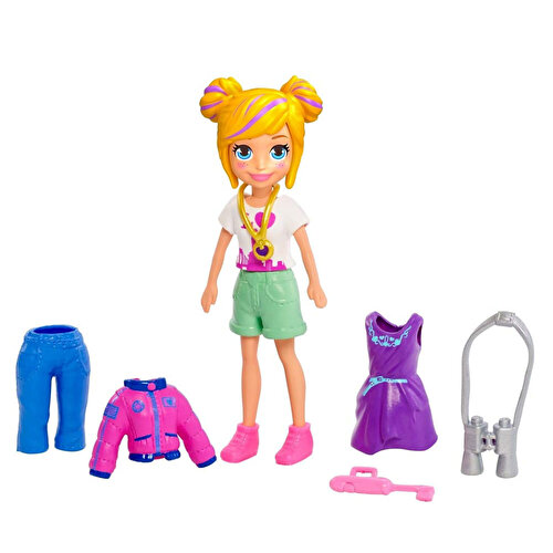 Polly Pocket и набор модных аксессуаров со светлыми волосами GDM02