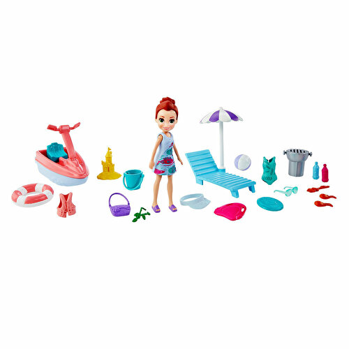 Polly Pocket Игровые наборы для пляжных развлечений Барбекю на пляже Игровой набор GFR96