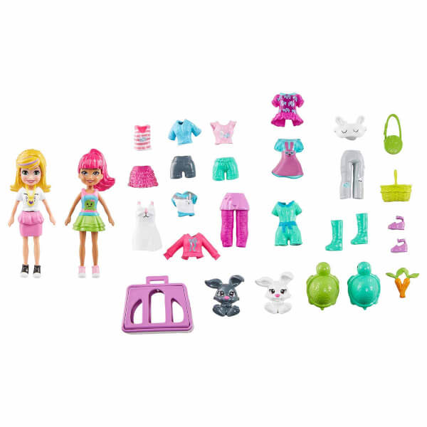 Polly Pocket Large Fashion Set GGJ48 - Adorable Animals Fashion Pack